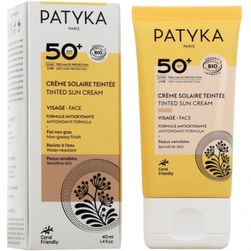 Patyka crema solar facial 50+ color