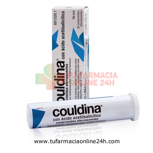 COULDINA CON ACIDO ACETILSALICILICO COMPRIMIDOS EFERVESCENTES , 20 comprimidos