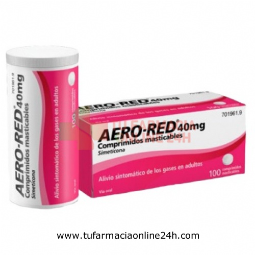 AERO RED 40 mg COMPRIMIDOS MASTICABLES , 100 comprimidos