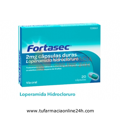 FORTASEC 2 mg CAPSULAS DURAS 20 cápsulas