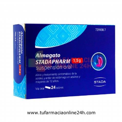ALMAGATO STADAPHARM 1,5 G SUSPENSION ORAL 24 sobres