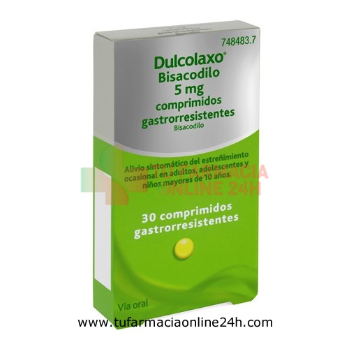 DULCOLAX BISACODILO 5 MG COMPRIMIDOS GASTRORRESISTENTES, 30 comprimidos