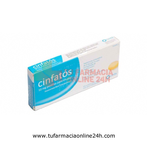 CINFATOS 10 mg PASTILLAS PARA CHUPAR , 20 comprimidos