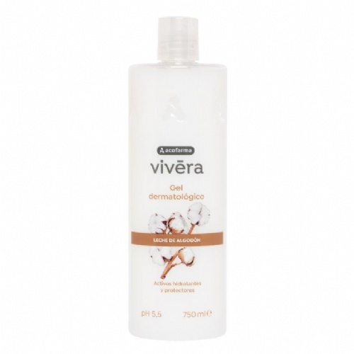 Acofarma vivera gel leche algodon  1 envase 750 ml