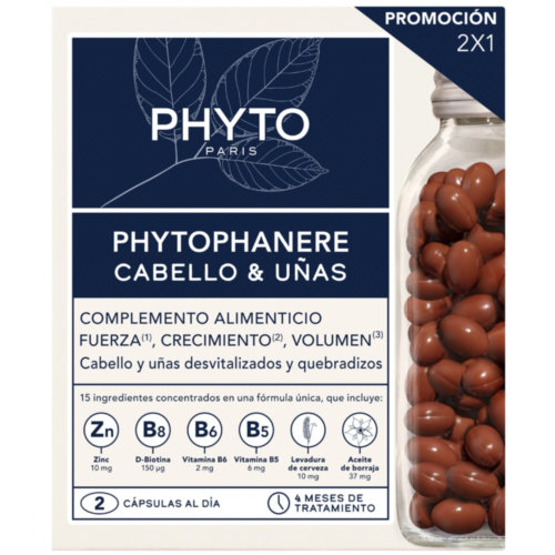 Phyto phytophanere dúo complemento alimenticio, fuerza, crecimiento y volumen