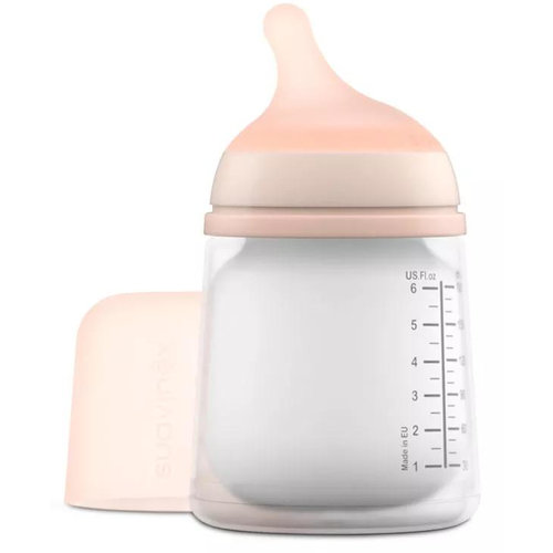 Suavinex biberon zero antic b/ancha sili flujo lento s 180 m