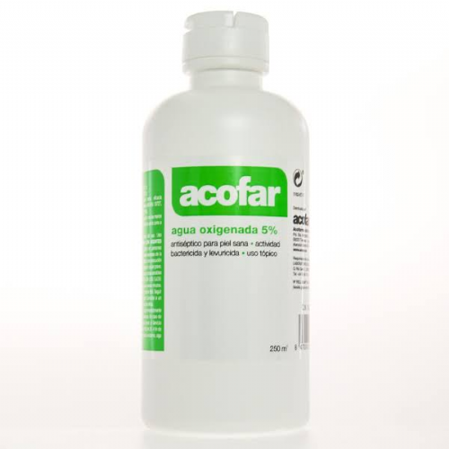 Agua oxigenada - acofar (5% 1 frasco 250 ml)