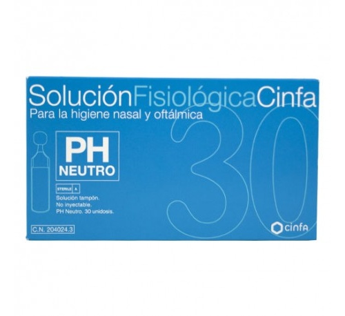 Cinfa solucion fisiologica (30 unidades monodosis 5 ml)