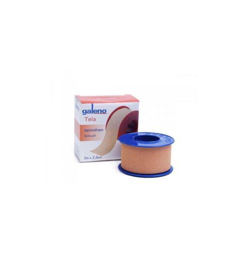 Esparadrapo - galeno tela (1 unidad 5 m x 2,5 cm color piel)