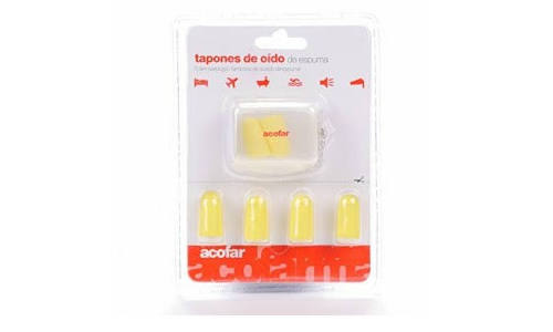 Tapones oidos espuma - acofar (6 unidades)