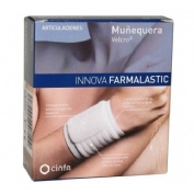 Muñequera - farmalastic innova velcro (1 unidad talla pequeña/mediana color beige)