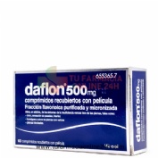 DAFLON 500 MG COMPRIMIDOS RECUBIERTOS CON PELÍCULA, 60 comprimidos
