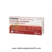 CINFAMAR CAFEINA 50 mg/50 mg COMPRIMIDOS RECUBIERTOS , 4 comprimidos