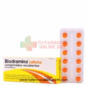 BIODRAMINA CAFEINA COMPRIMIDOS RECUBIERTOS , 12 comprimidos