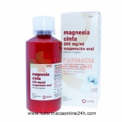 MAGNESIA CINFA 200 mg/ ml SUSPENSION ORAL, 1 frasco de 260 ml