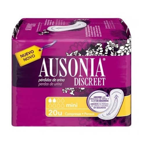 Ausonia discreet mini 24 un (2 gotas)